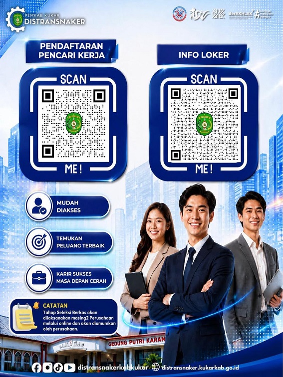 Flayer pendaftaran job fair, Rabu (1/7/2026) (Distransnaker)