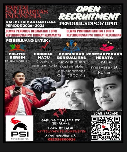 Flayer Open Recruitmen DPC, DPRT PSI Kukar (PSI Kukar)