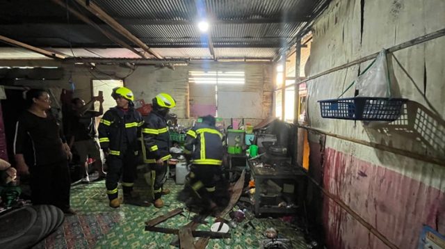 Kejadian dapur hangus terbakar di Kelurahan Sukarame Tenggarong, Kamis (30/7/26). (Doc. Disdamkarmatan Kukar)