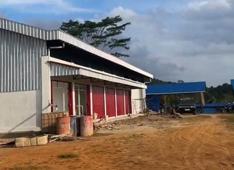 Penampakan KDMP Loa Duri Ulu, Kec. Loa Janan, Sabtu (11/7/26). (Doc. Screenshot Tiktok @Liangyifang)