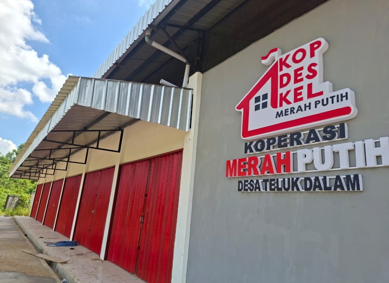 Koperasi Desa Merah Putih Desa Teluk Dalam, Kec. Tenggarong Seberang, Kamis (9/7/26). (Dilla/lingkarkaltim)