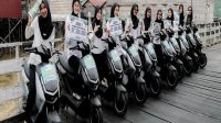 10 Sepeda Listrik yang terpampang untuk hadiah kegiatan MTQ ke VII Kec. Muara Wis. (Doc. Instagram Desa Melintang Official)