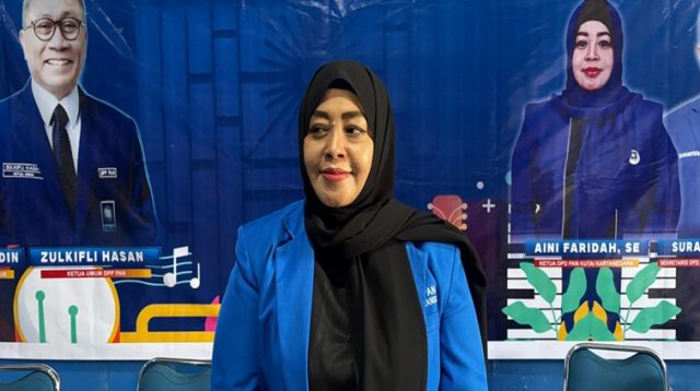 Ketua DPD PAN Kukar, Aini Farida (Rizki/Lingkarkaltim)
