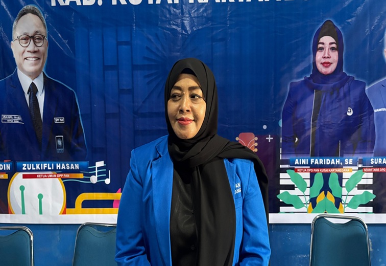 Ketua DPD PAN Kukar, Aini Farida (Rizki/Lingkarkaltim)