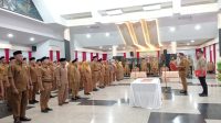 Pelantikan puluhan pejabat Administrator dan Pengawas di lingkungan Pemkab Kukar, Senin (27/7/2026). (M. As'ari/Lingkarkaltim).