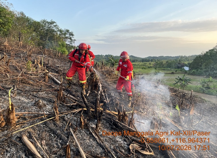 Karhulta di Kecamatan Muara Badak, Desa Tanjung Limau, Minggu 12 Juli 2026. (Doc. BPBD Kukar)