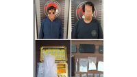 Pelaku dan barang bukti diamankan polres kukar, Tenggarong, Minggu (26/7/26). (Doc. Humas Polres Kukar)