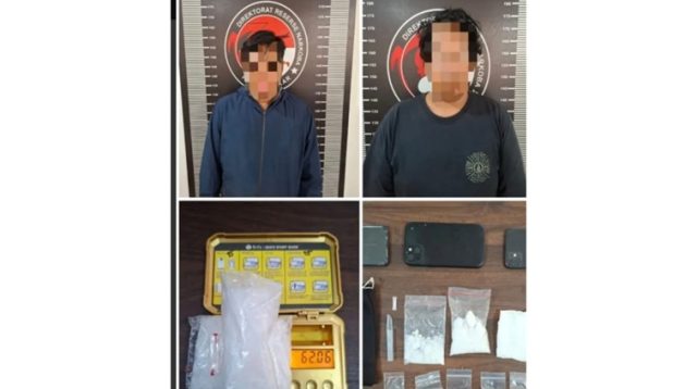 Pelaku dan barang bukti diamankan polres kukar, Tenggarong, Minggu (26/7/26). (Doc. Humas Polres Kukar)