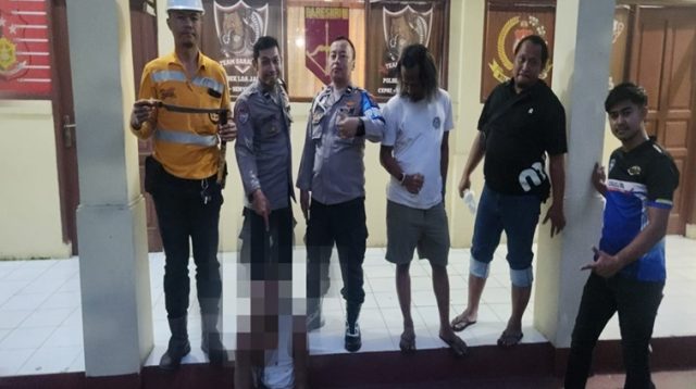 Pelaku diamankan oleh team garangan loa janan, Kec. Tenggarong, Selasa (7/7/26). (Doc. Polsek Loa Janan)
