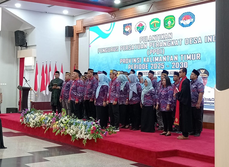 Pelantikan PPDI Kaltim, Senin (20/7/26). (M. As'ari/ Lingkarkaltim)