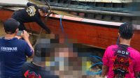 Mayat ditemukan di area dok kapal mangkurawang kawasan tanah merah RT 19, Kamis (16/7/26). (Doc. Hamdi)