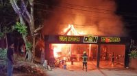 Kebakaran pencucian motor, Jalan Pesut RT11, Tenggarong, Sabtu (18/7/26). (Doc. Hamdi)
