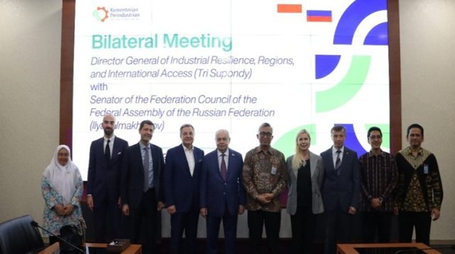 Pertemuan bilateral antara Kementerian Perindustrian dan Senator Federasi Rusia Ilyas Umakhanov di Jakarta. (Dok. kemenperin.go.id)