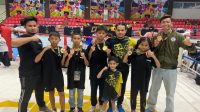 Para atlet perwakilan Kukar dan Kaltim di turnamen Indonesia Muaythai Championship. (Dok. Arkan Sport Manajemen)