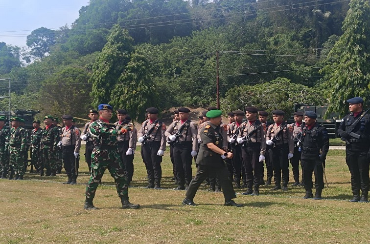 Peresmian Batalyon Armed 22/Kesumawira di Desa Jembayan Kutai Kartanegara.(Dok.Yonarmed 22/Kesumawira)
