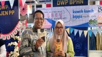 Pameran bazar produk UMKM dalam rangkaian kegiatan yang diikuti oleh DWP BPHN (Darwa Wanita Persatuan Badan Pembinaan Hukum Nasional).