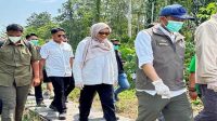 Sekretaris Daerah Provinsi Kalimantan Timur Sri Wahyuni mendampingi kunjungan kerja Menteri Kehutanan Republik Indonesia Raja Juli Antoni ke Kabupaten Berau, Rabu (26/8/2026).(Dok.Humas Pemprov Kaltim)