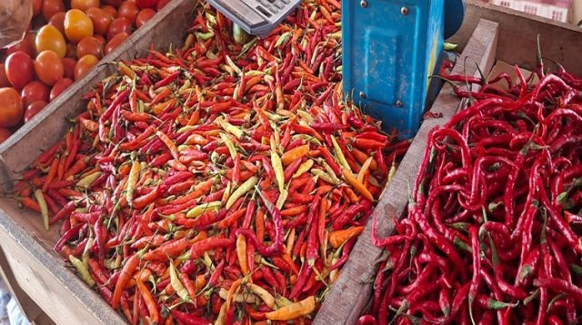 Bapokting di Pasar Gerbang Raja Mangkurawang, Senin (24/8/26). (Dilla/lingkarkaltim)