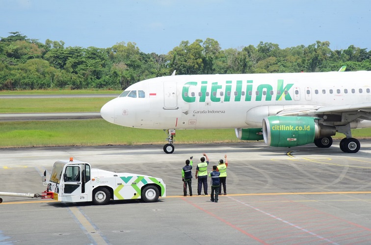PT Angkasa Pura Indonesia (Persero) bersama Citilink resmi membuka rute penerbangan langsung Balikpapan-Bandung melalui Bandara Internasional SAMS Sepinggan.(Dok:PT Angkasa Pura Indonesia)