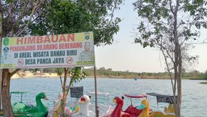 Wisata Danau Biru Desa Panca Jaya, Kecamatan Muara Kaman. (M. As'ari/Lingkarkaltim)