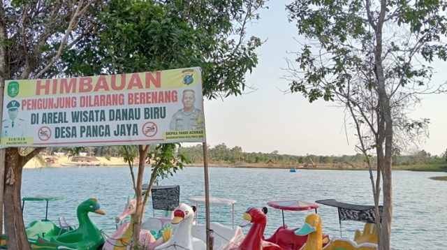 Wisata Danau Biru Desa Panca Jaya, Kecamatan Muara Kaman. (M. As'ari/Lingkarkaltim)