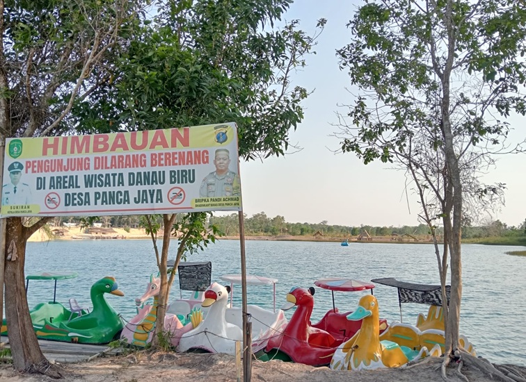 Wisata Danau Biru Desa Panca Jaya, Kecamatan Muara Kaman. (M. As'ari/Lingkarkaltim)