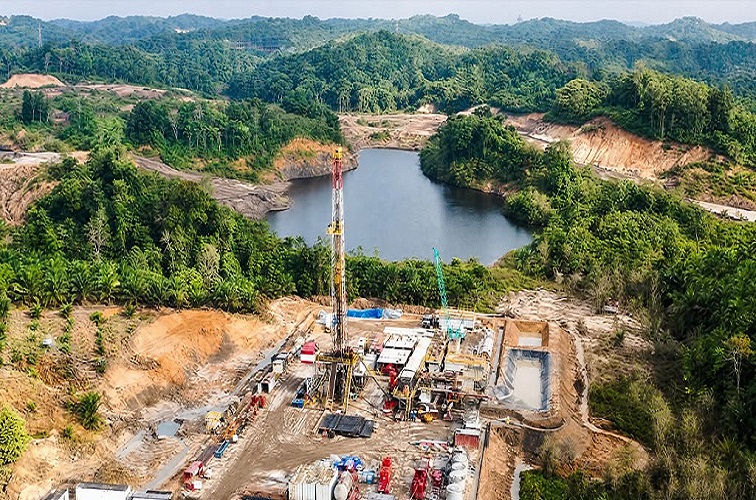 Elnusa mendukung operasi pengeboran hingga uji produksi yang menghasilkan initial production lebih dari dua kali target awal.(Dok.Elnusa)