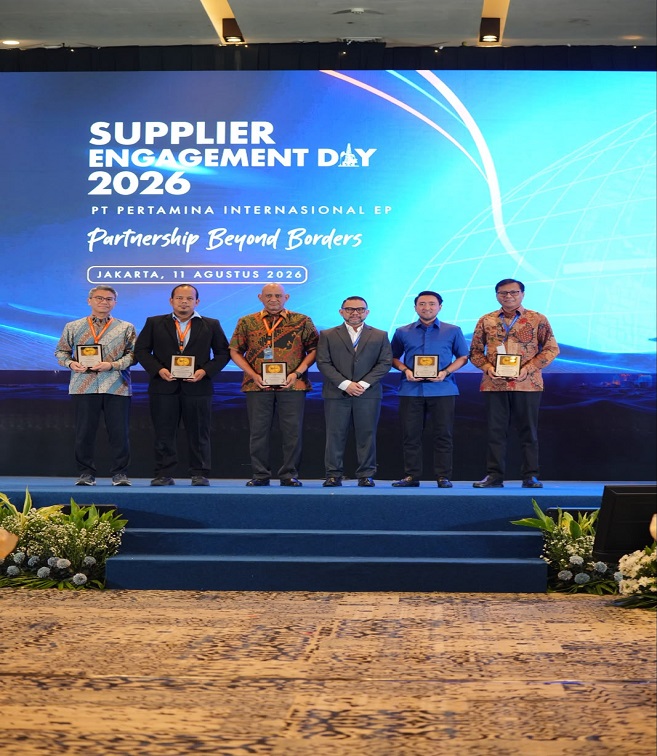 Penghargaan Best Performance dalam ajang Supplier Engagement Day 2026 yang diselenggarakan oleh Pertamina Internasional EP (PIEP).(DOk.PT Elnusa)