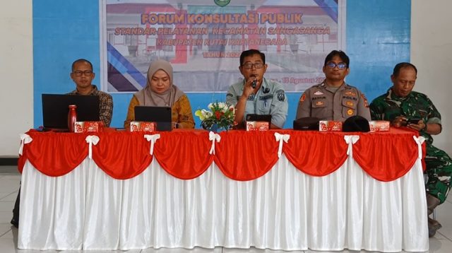 Forum Konsultasi Publik (FKP) Standar Pelayanan Kec.Sanga-Sanga, 2026, Kamis, 13 Agustus 2026. (Doc. Bagian Organisasi Setda Kukar)