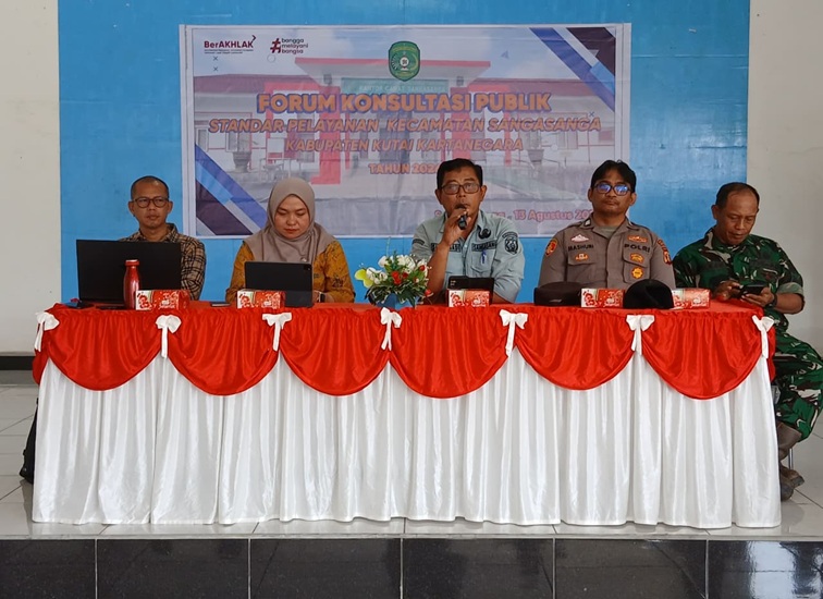 Forum Konsultasi Publik (FKP) Standar Pelayanan Kec.Sanga-Sanga, 2026, Kamis, 13 Agustus 2026. (Doc. Bagian Organisasi Setda Kukar)