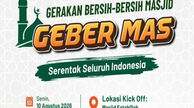 Poster Gerakan Bersih-bersih Masjid