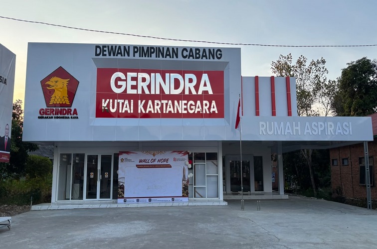 Sekretariat Gerindra Kukar, Selasa (18/8/2026) (Rizki/Lingkarkaltim)