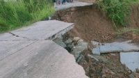 Kondisi Terkini Jalan Oloy, Desa Kayu Batu, Kec. Muara Muntai, Selasa (25/8/26). (ISTIMEWA)