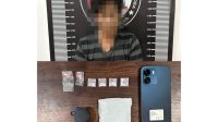 Pelaku beserta barang bukti yabg diamankan Polres Kukar, Jumat (7/8/26). (Doc. Humas Polres Kukar)