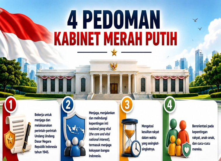 (Ilustrasi) 4 Pedoman Kabinet Merah Putih