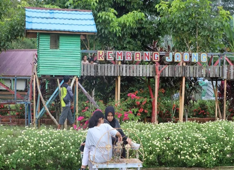 Wisata Taman Kembang Jaong di Dusun Bensamar, Kelurahan Loa Ipuh Darat, Kecamatan Tenggarong. (Dok. Visiting Kutai Kartanegara)