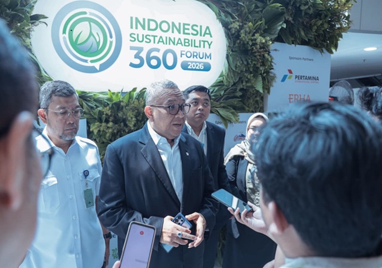 Wakil Menteri Ketenagakerjaan, Afriansyah Noor saat hadir dalam Forum Indonesia’s Sustainability 360 di Jakarta, Kamis (27/8/2026). (Dok. kemnaker.go.id)