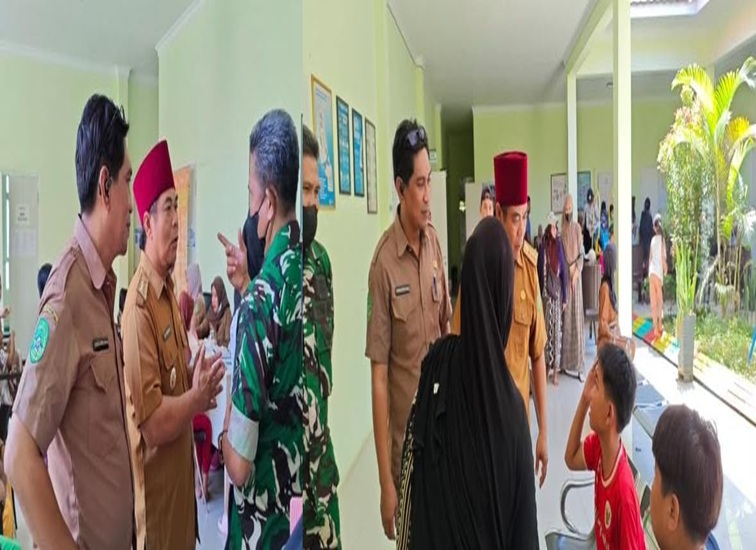Camat Sebulu kunjungi puskesmas sebulu terkait puluhan anak hingga orang dewasa diduga keracunan MBG, Senin (3/8/26). (Doc. Edy Fachruddin).