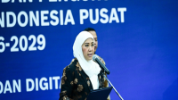 Menkomdigi Meutya Hafid mengambil sumpah jabatan dan mengukuhkan Anggota KPI Pusat Periode 2026–2029 di Kantor Kementerian Komdigi, Jakarta Pusat, Rabu (26/08/2026). (Dok. komdigi.go.id)