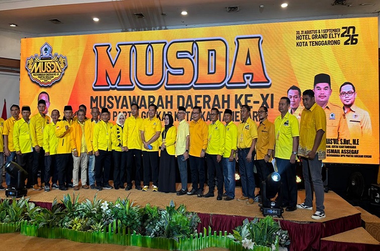 Musda DPD Golkar Kukar, Senin (31/8/2026) (Rizki/Lingkarkaltim)
