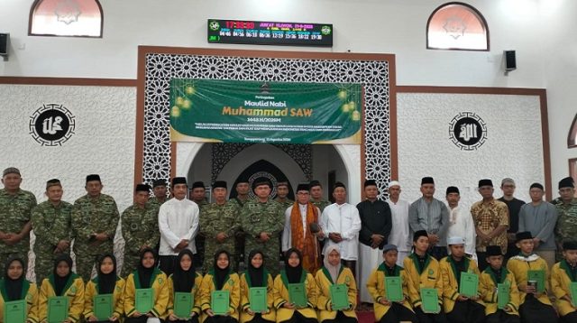 Komando Distrik Militer (Kodim) 0906/Kutai Kartanegara menggelar peringatan Maulid Nabi Muhammad SAW pada Jumat, 21 Agustus 2026.(Dok.Kodim Kukar)