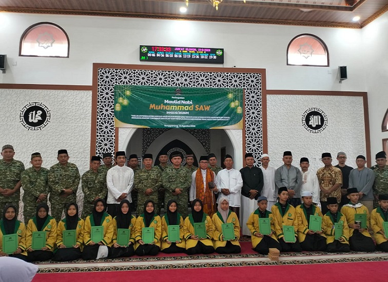 Komando Distrik Militer (Kodim) 0906/Kutai Kartanegara menggelar peringatan Maulid Nabi Muhammad SAW pada Jumat, 21 Agustus 2026.(Dok.Kodim Kukar)