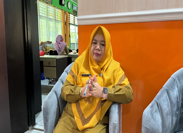 Kepala SMK Negeri 1 Tenggarong, Selasa (11/8/2026) (Rizki/Lingkarkaltim)