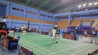 Pertandingan Bulu Tangkis di gedung PBSI Tenggarong. (Dilla/lingkarkaltim)