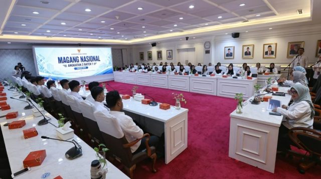 Orientasi Program Magang Nasional Lulusan Perguruan Tinggi Angkatan 2 Batch 1 di lingkup Kementerian PANRB, di Jakarta, Senin (10/8/2026).