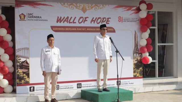 Ketua DPC Gerindra Alif Turiadi, Rabu (19/8/2026) (Rizki/Lingkarkaltim)