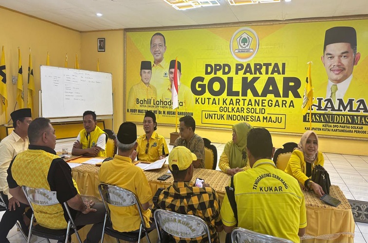 Panitia Musda DPD Golkar Kukar, Rabu (26/8/2026) (Rizki/Lingkarkaltim)