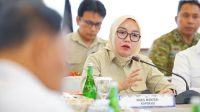 Wakil Menteri Koperasi (Wamenkop) Farida Farichah dalam Rapat Koordinasi Update Pembangunan dan Operasionalisasi KNMP dan Budidaya Ikan Darat Tematik di Jakarta, Selasa (15/9/2026). (Dok. Kemenkop)