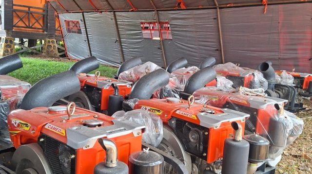 Beberapa Unit Mesin Pompa Air, Senin (21/9/26). (Dilla/lingkarkaltim)