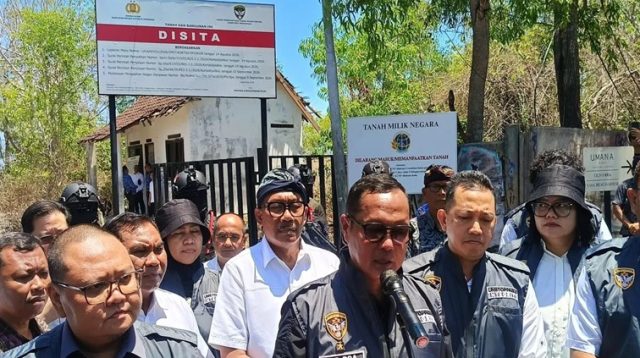 Korps Pemberantasan Tindak Pidana Korupsi (Kortastipidkor) Polri menyita tanah negara seluas 230.450 meter persegi di Desa Ungasan, Kecamatan Kuta Selatan, Kabupaten Badung, Bali. (Dok. tribratanews.polri.go.id)